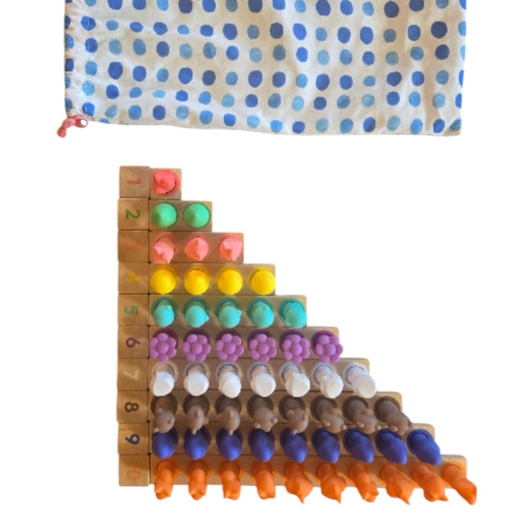 Montessori Math Bars + Number Tiles